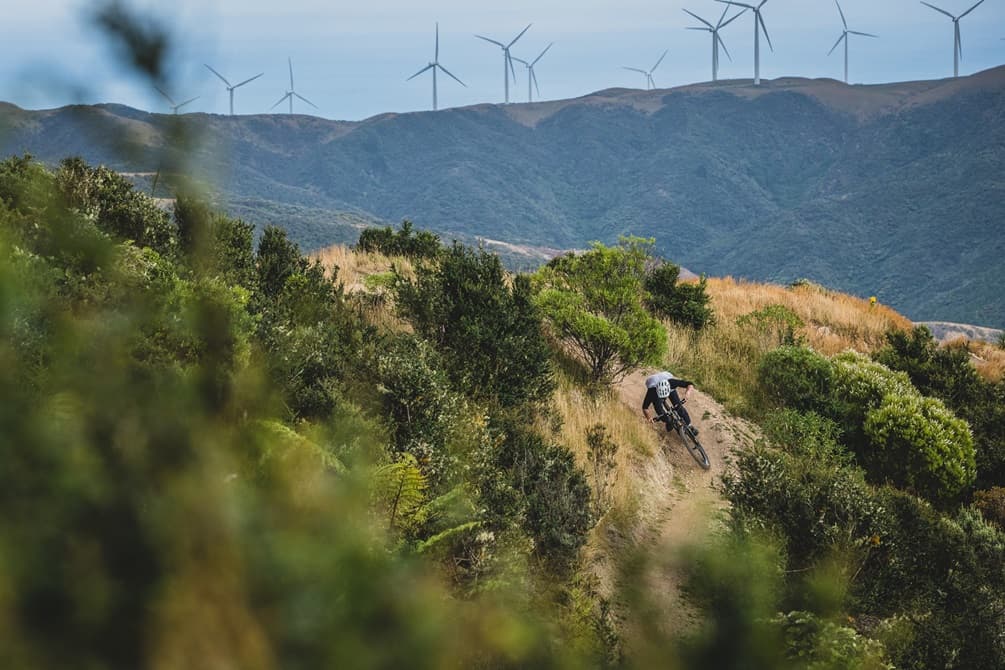 Riders on Mākara Peak mountain bike park