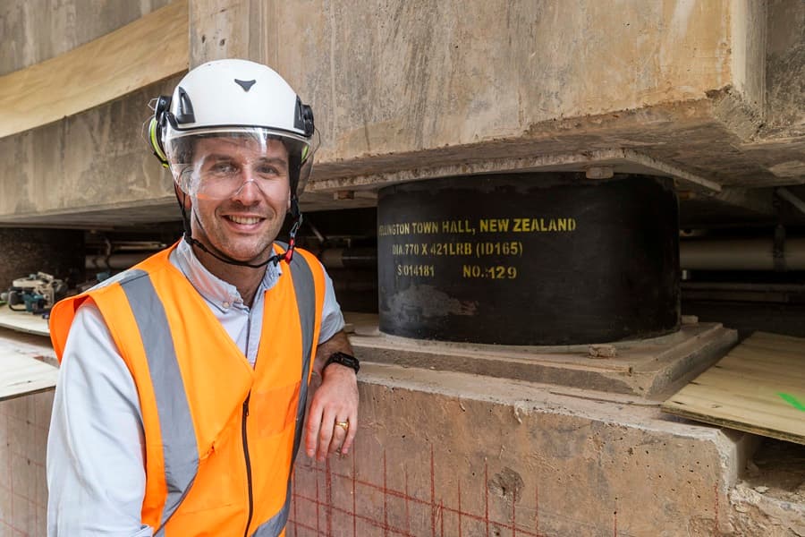 Engineer working on the Town Hall