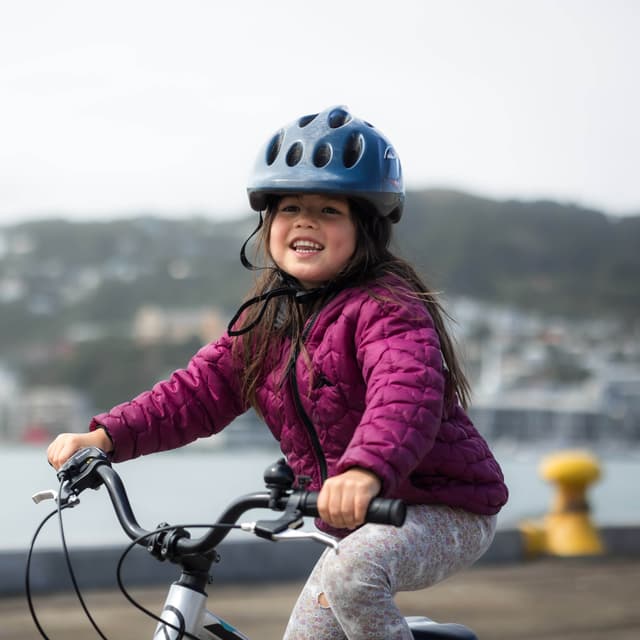 Girl cycling